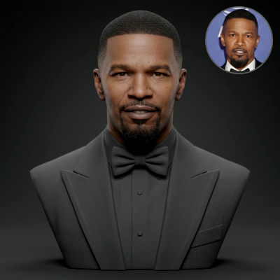 Jamie Foxx 3D Printable Bust