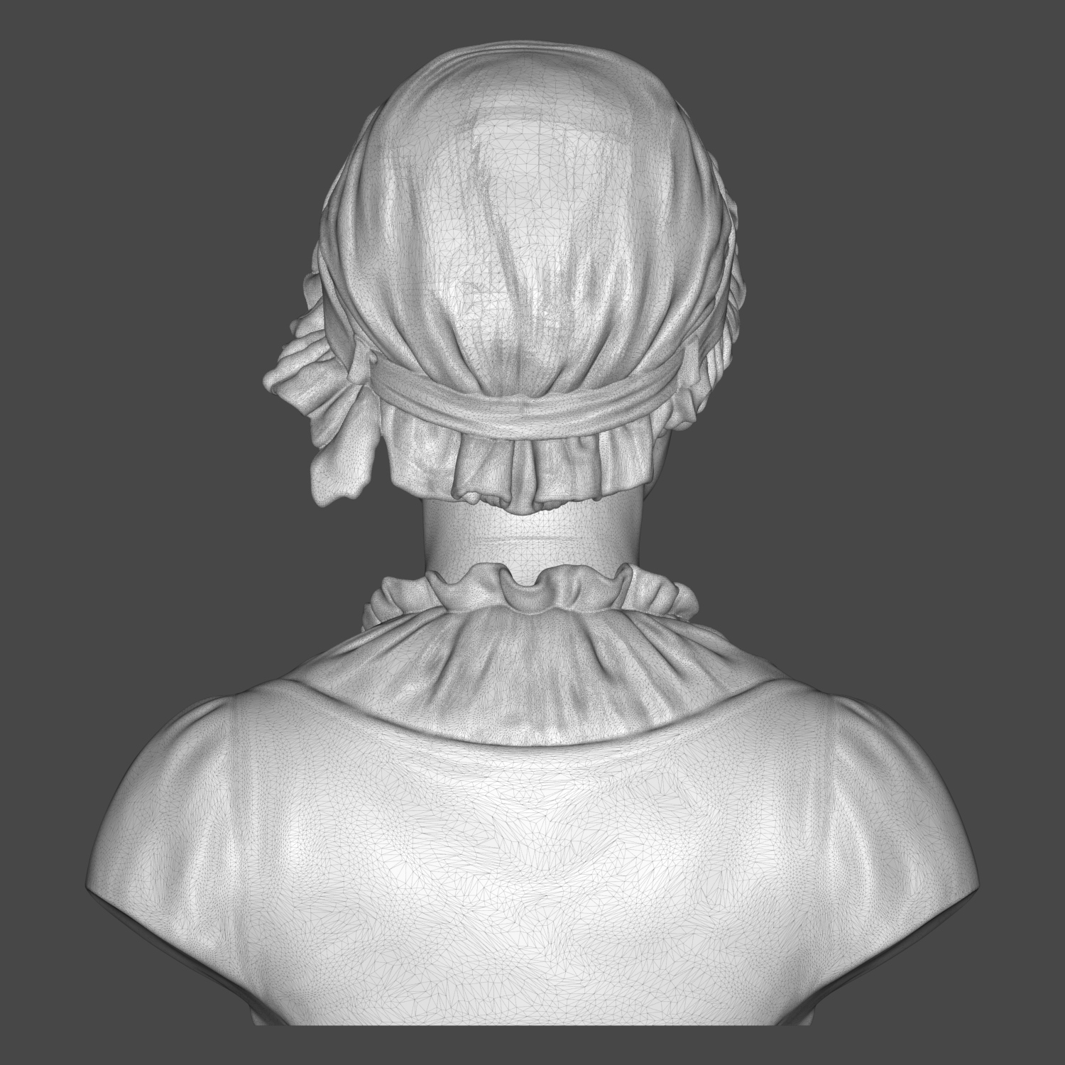 Jane Austen 3D Printable Bust 3D Model