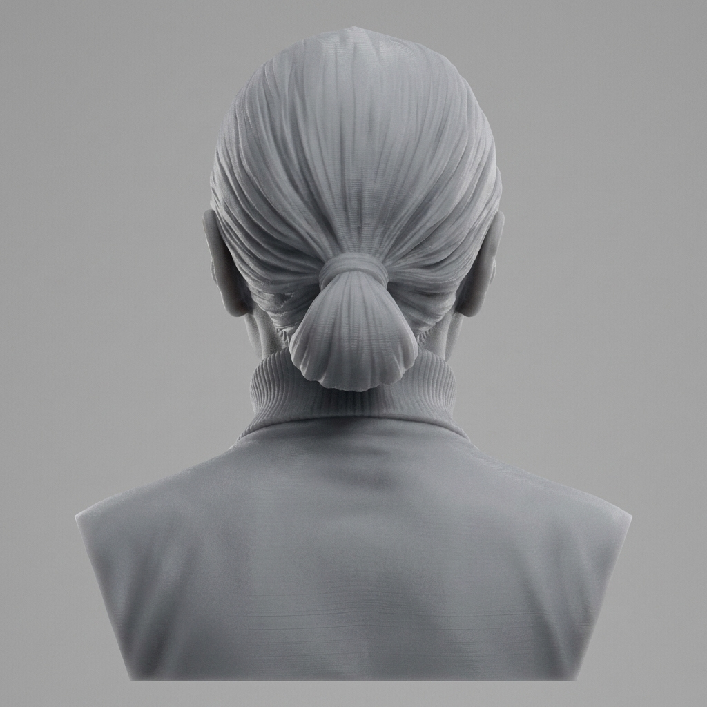 Jane Goodall 3D Printable Bust 3D Model