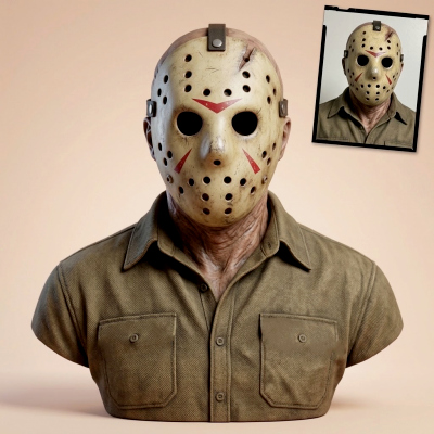 Jason Voorhees Friday the 13th Bust d Print Model