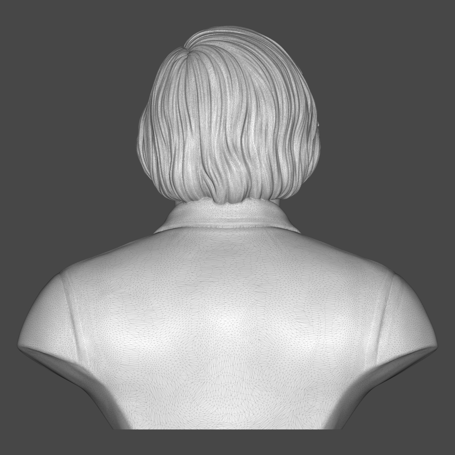 Javier Bardem Anton Chigurh 3D Printable Bust 3D Model
