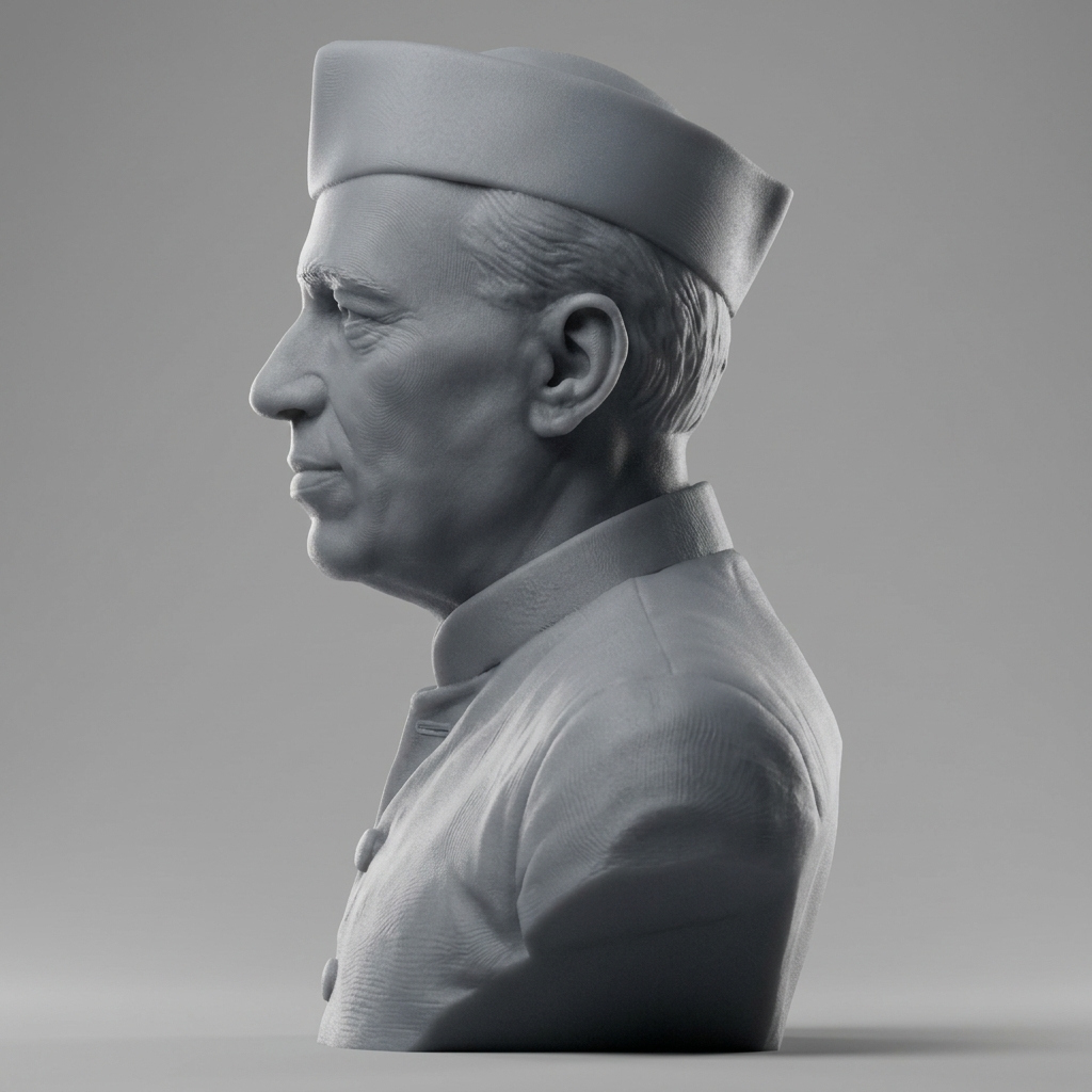 Jawaharlal Nehru 3D Printable Bust 3D Model
