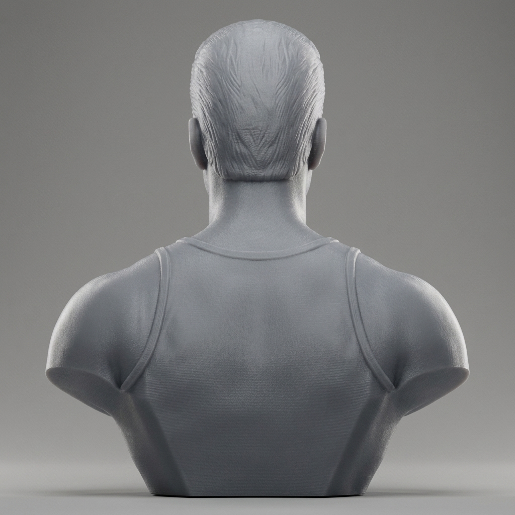 Jean-Claude Van Damme 3D Printable Bust 3D Model