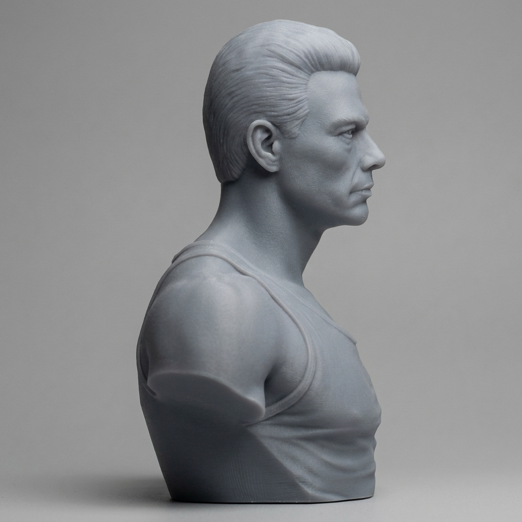 Jean-Claude Van Damme 3D Printable Bust 3D Model