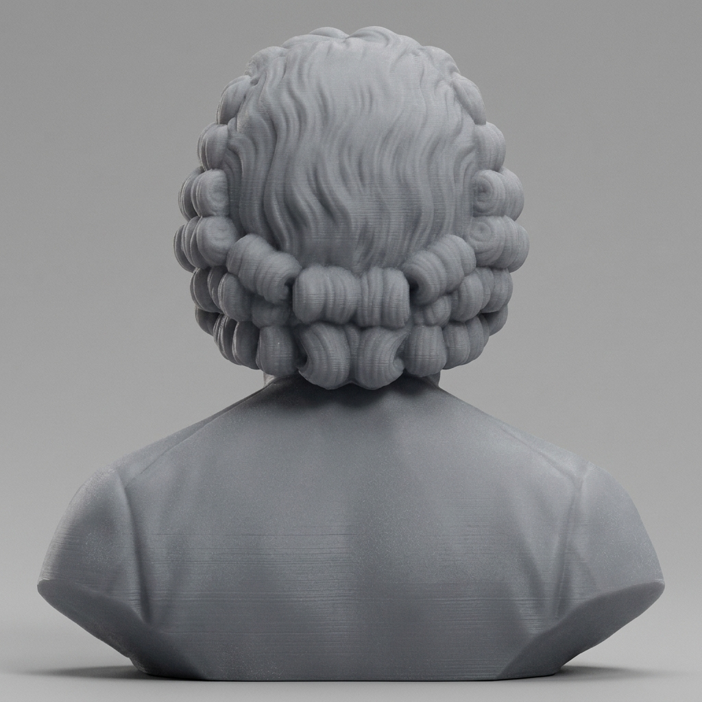 Jean-Jacques Rousseau Bust 3D Printable 3D Model