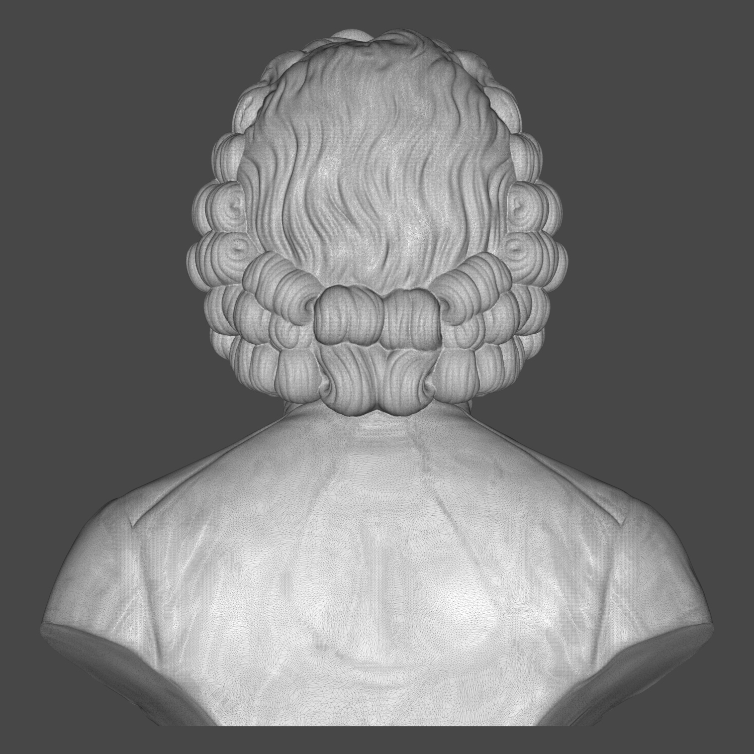 Jean-Jacques Rousseau Bust 3D Printable 3D Model