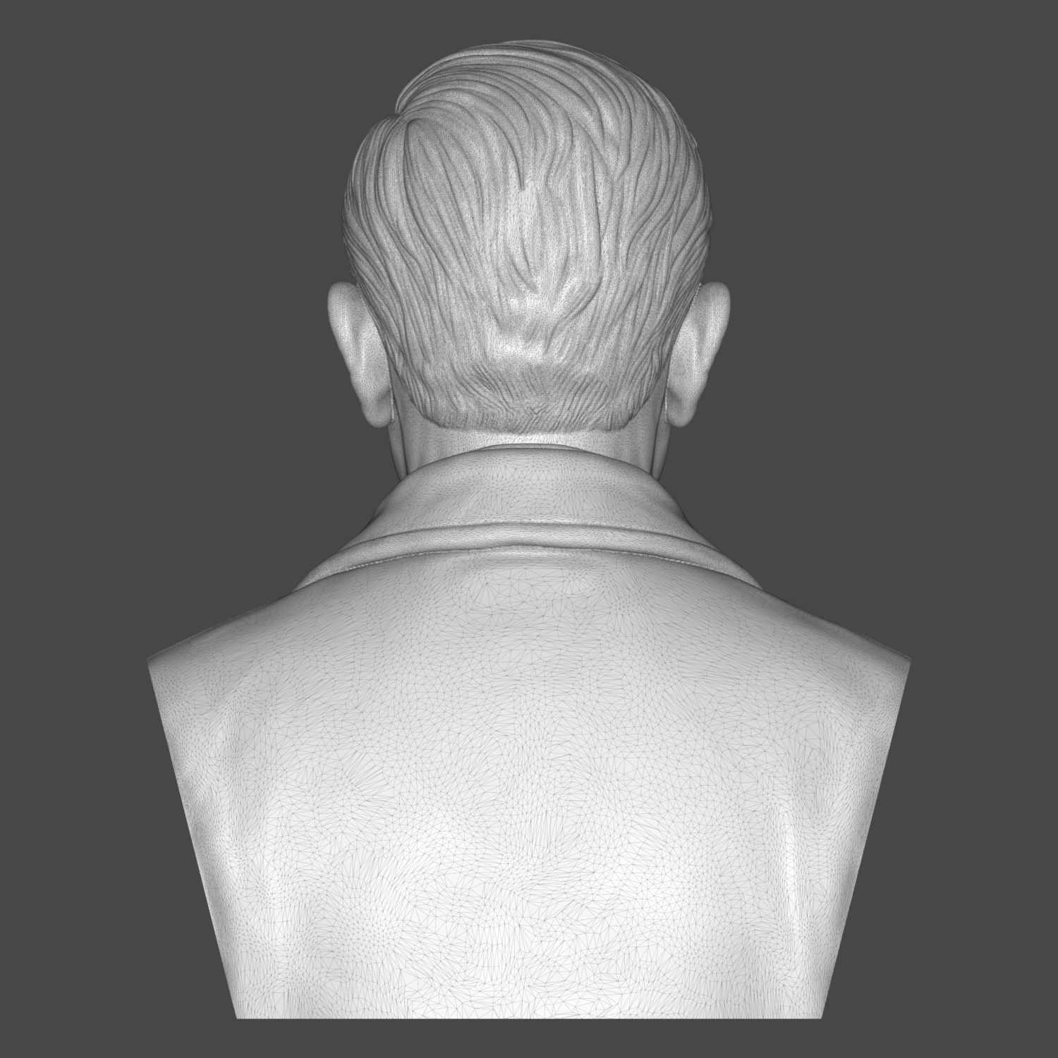 Jean-Paul Sartre 3D Printable Bust 3D Model