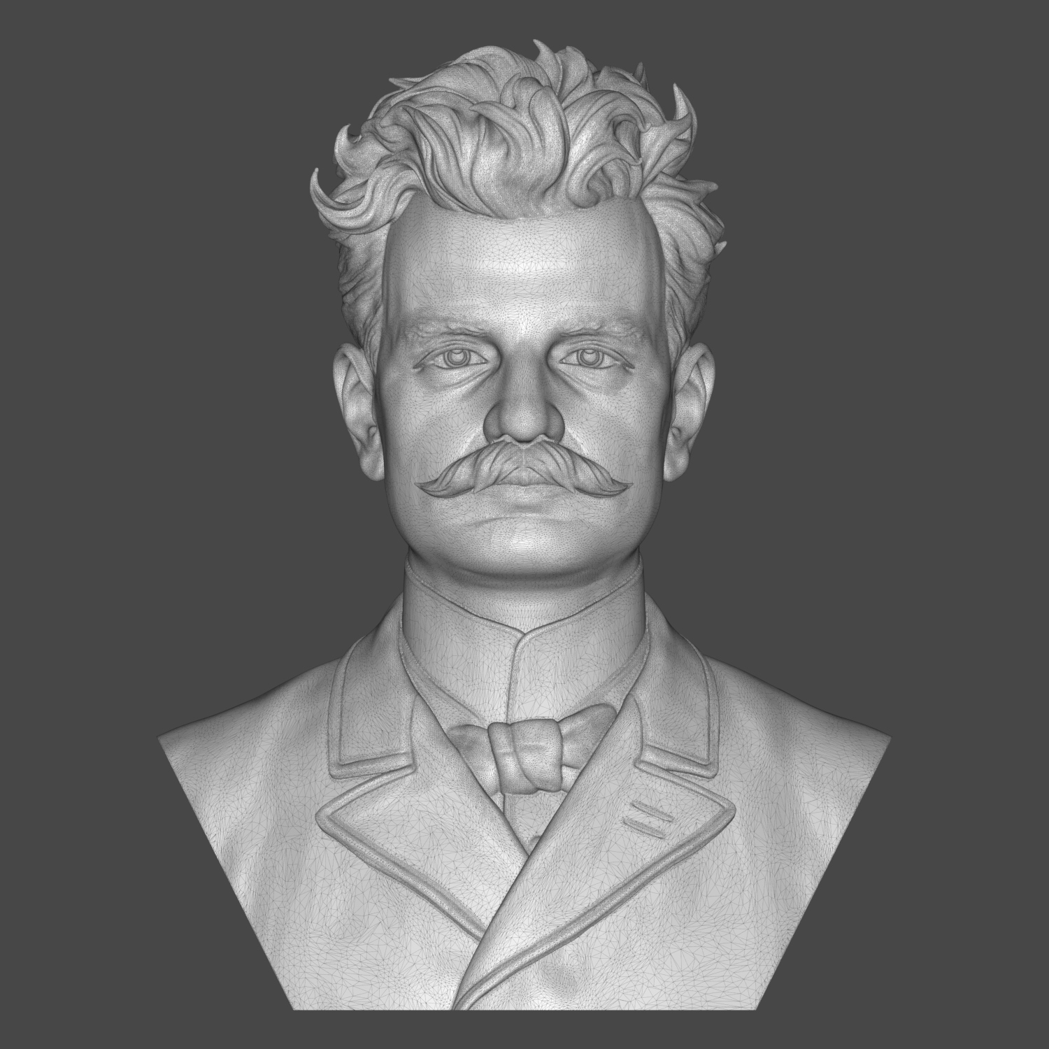 Jean Sibelius 3D Printable Bust 3D Model