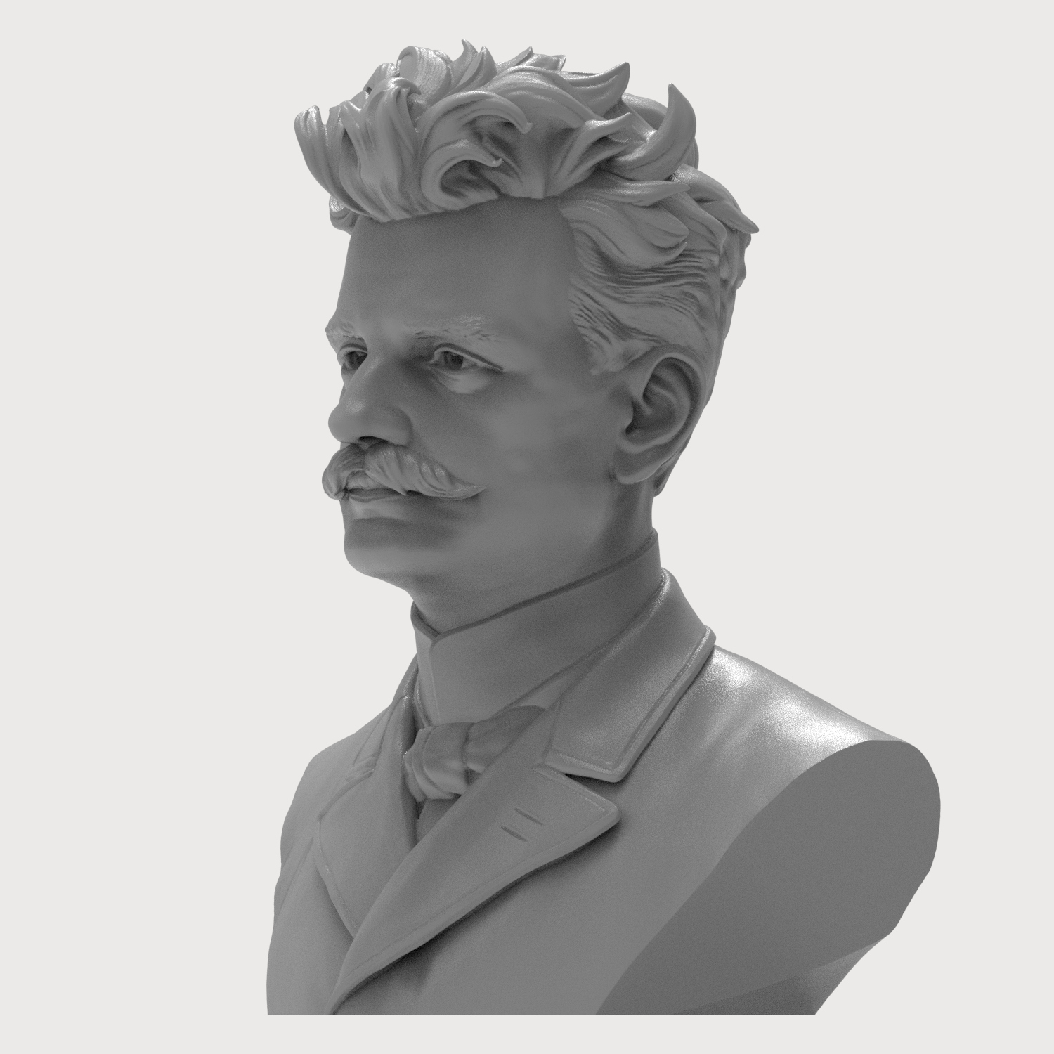 Jean Sibelius 3D Printable Bust 3D Model