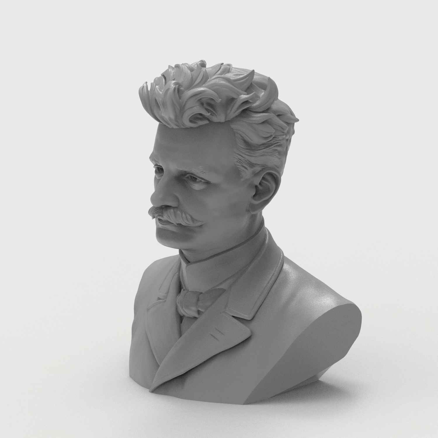 Jean Sibelius 3D Printable Bust 3D Model