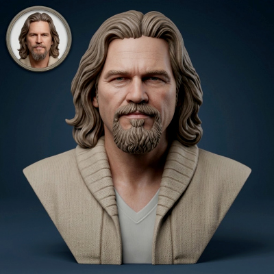 Jeff Lebowski Bust 3D Printable