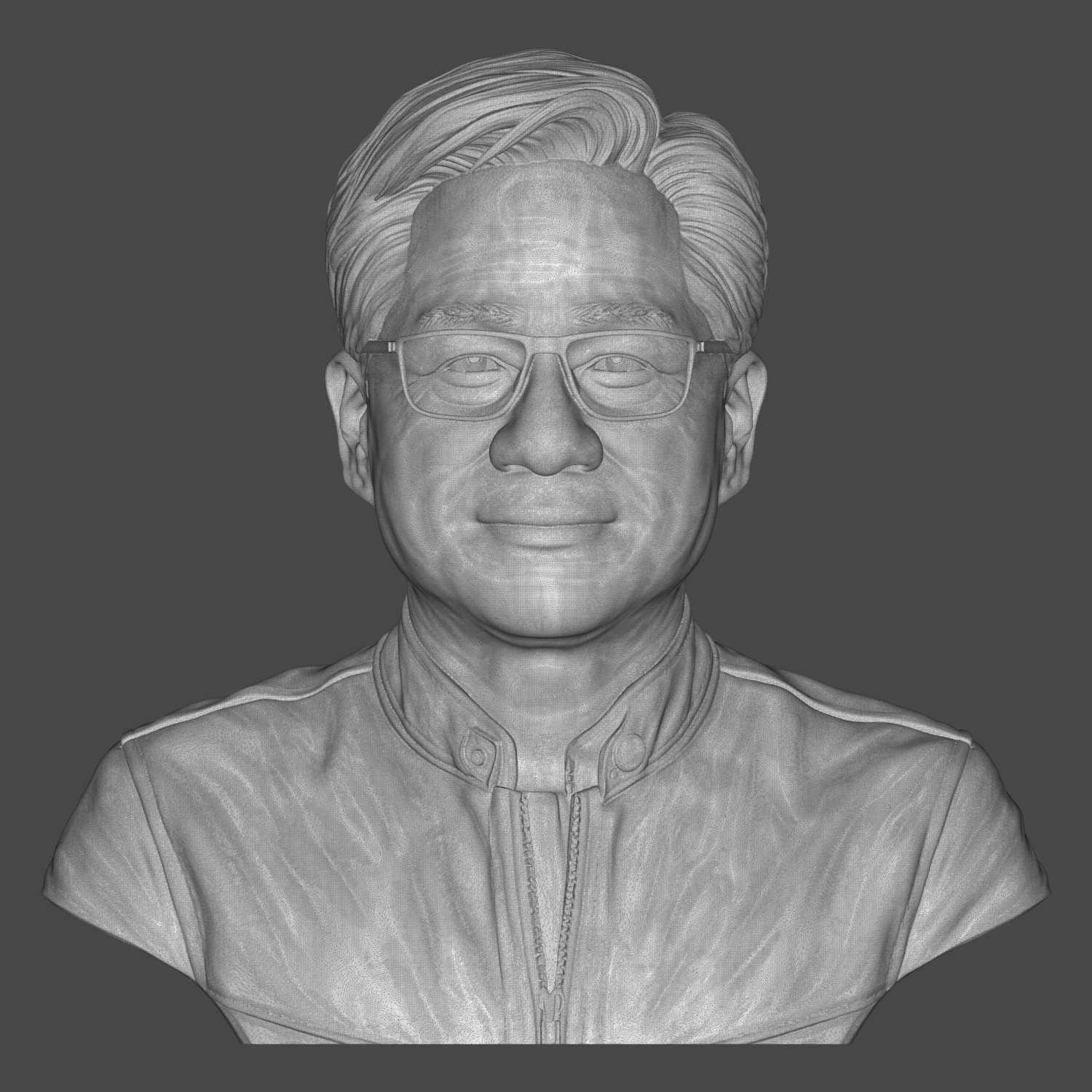 Jensen Huang Bust 3D Printable 3D Model
