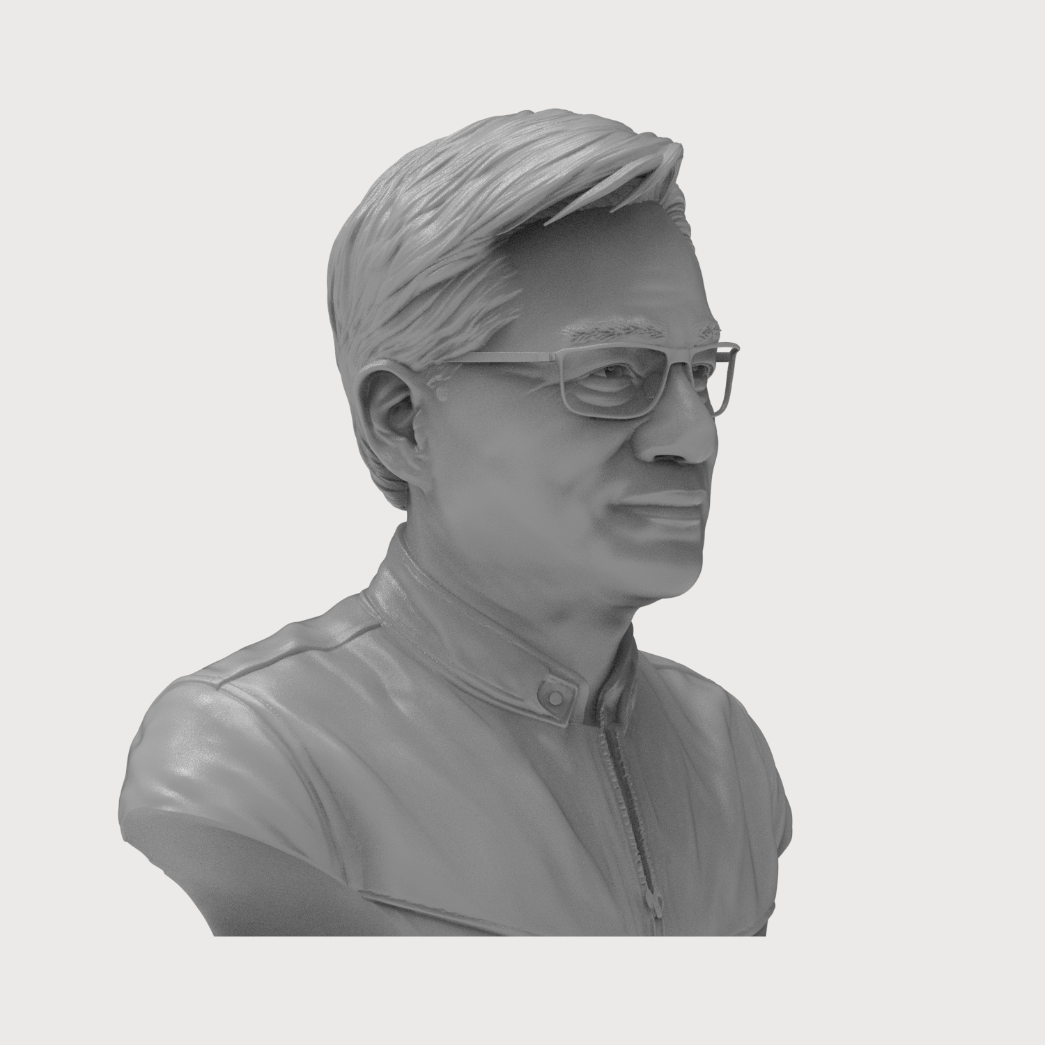Jensen Huang Bust 3D Printable 3D Model