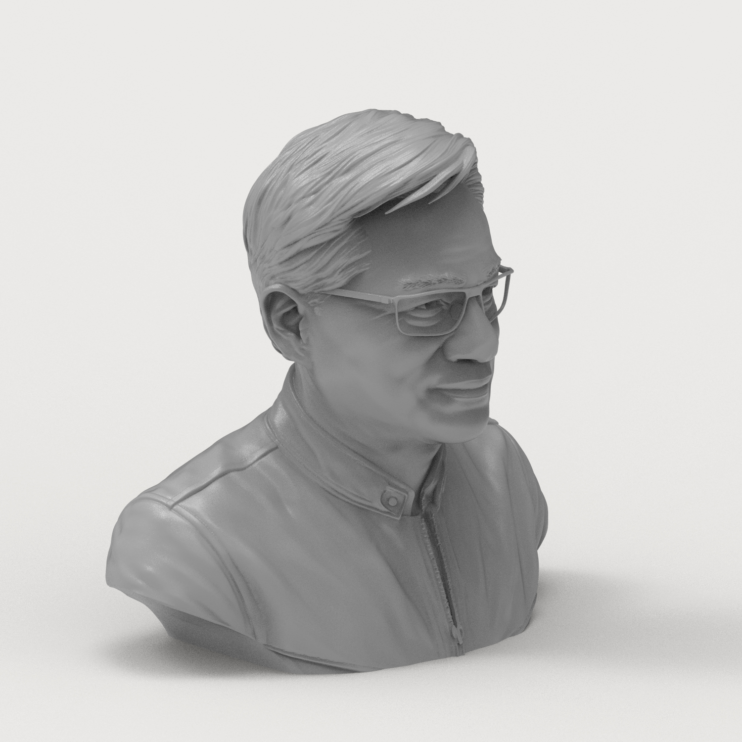 Jensen Huang Bust 3D Printable 3D Model