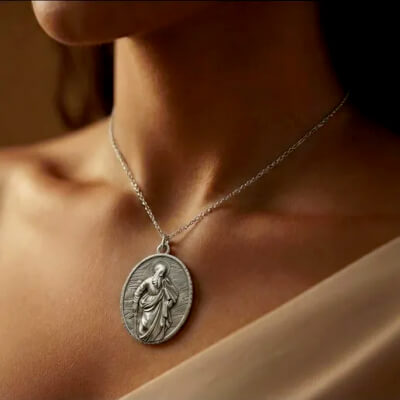 Jesus Christ “Sacred Heart Oval Medallion