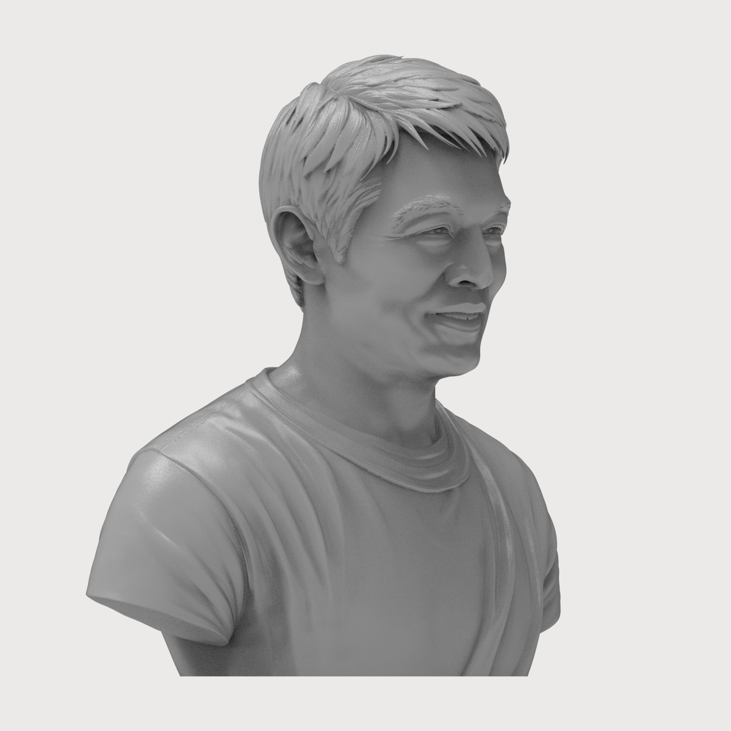 Jet Li Bust 3D Print Model 3D Model