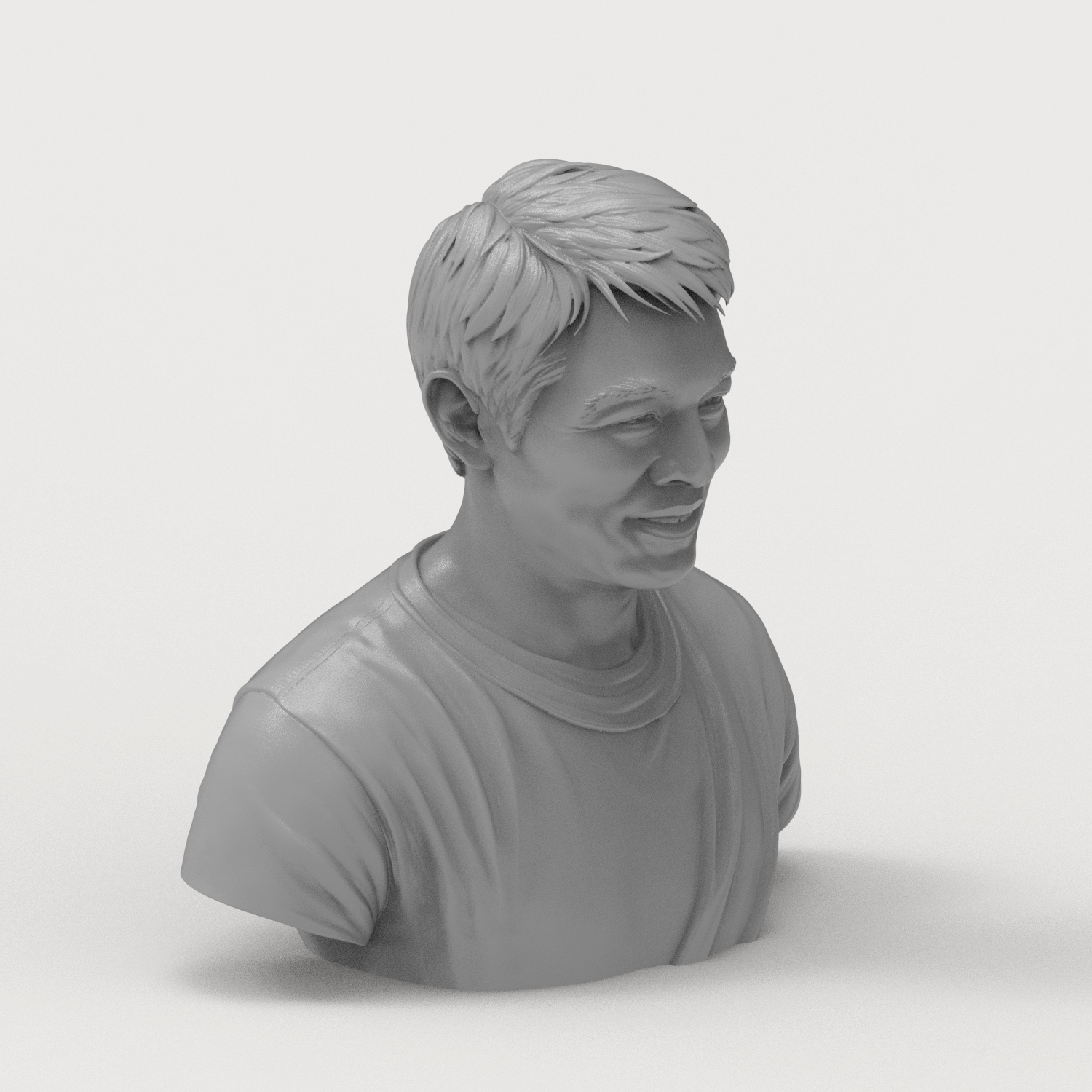 Jet Li Bust 3D Print Model 3D Model