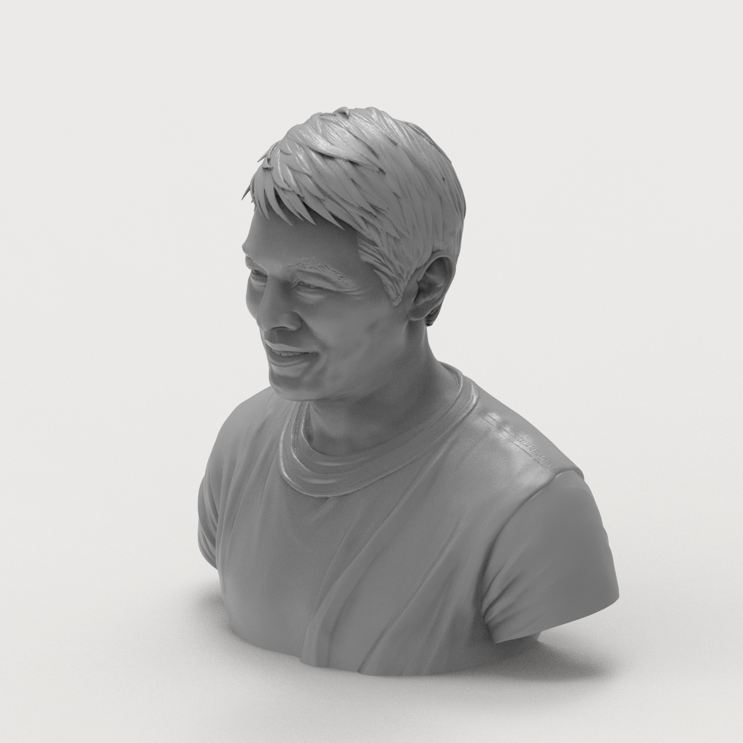 Jet Li Bust 3D Print Model 3D Model