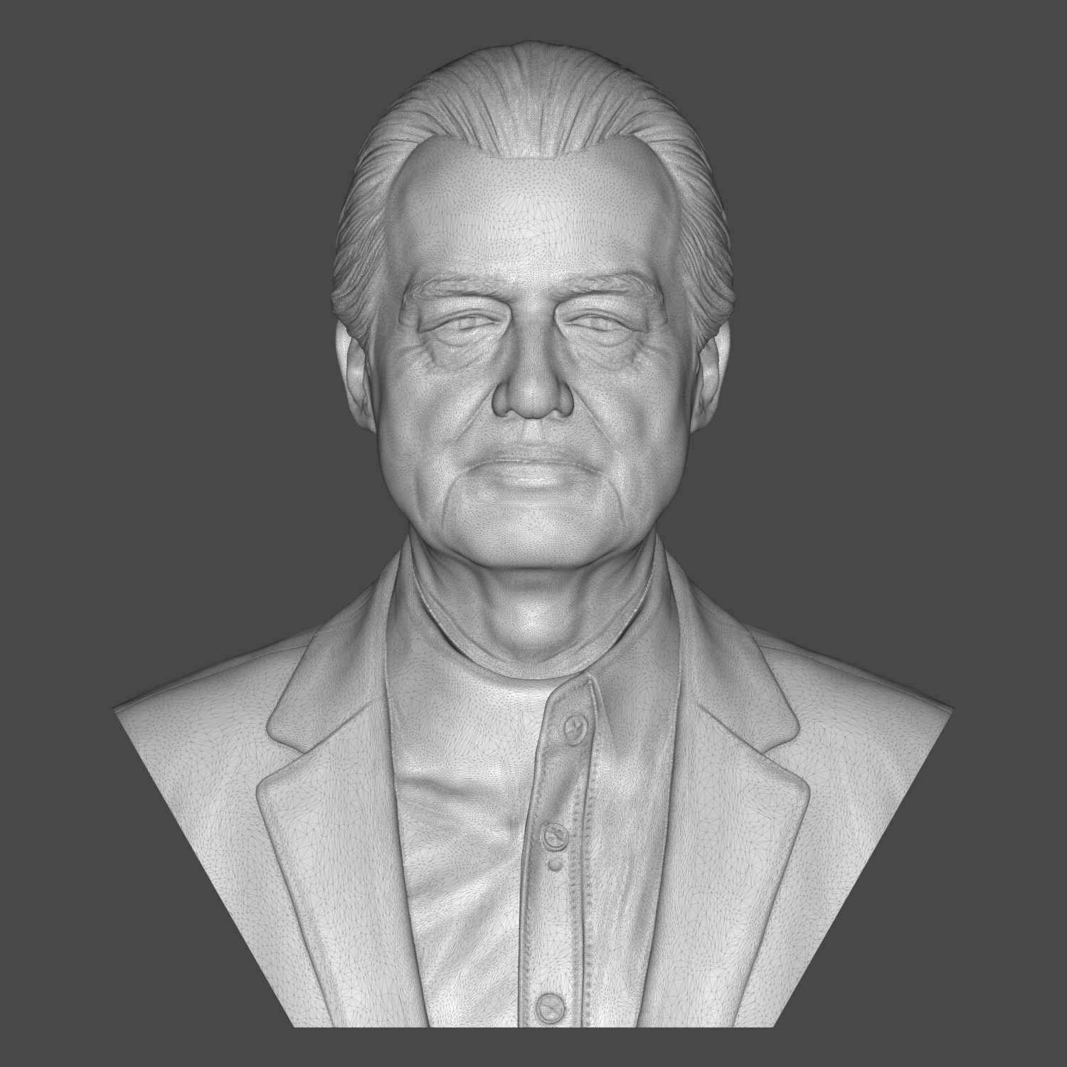 Jimmy Page 3D Printable Bust 3D Model