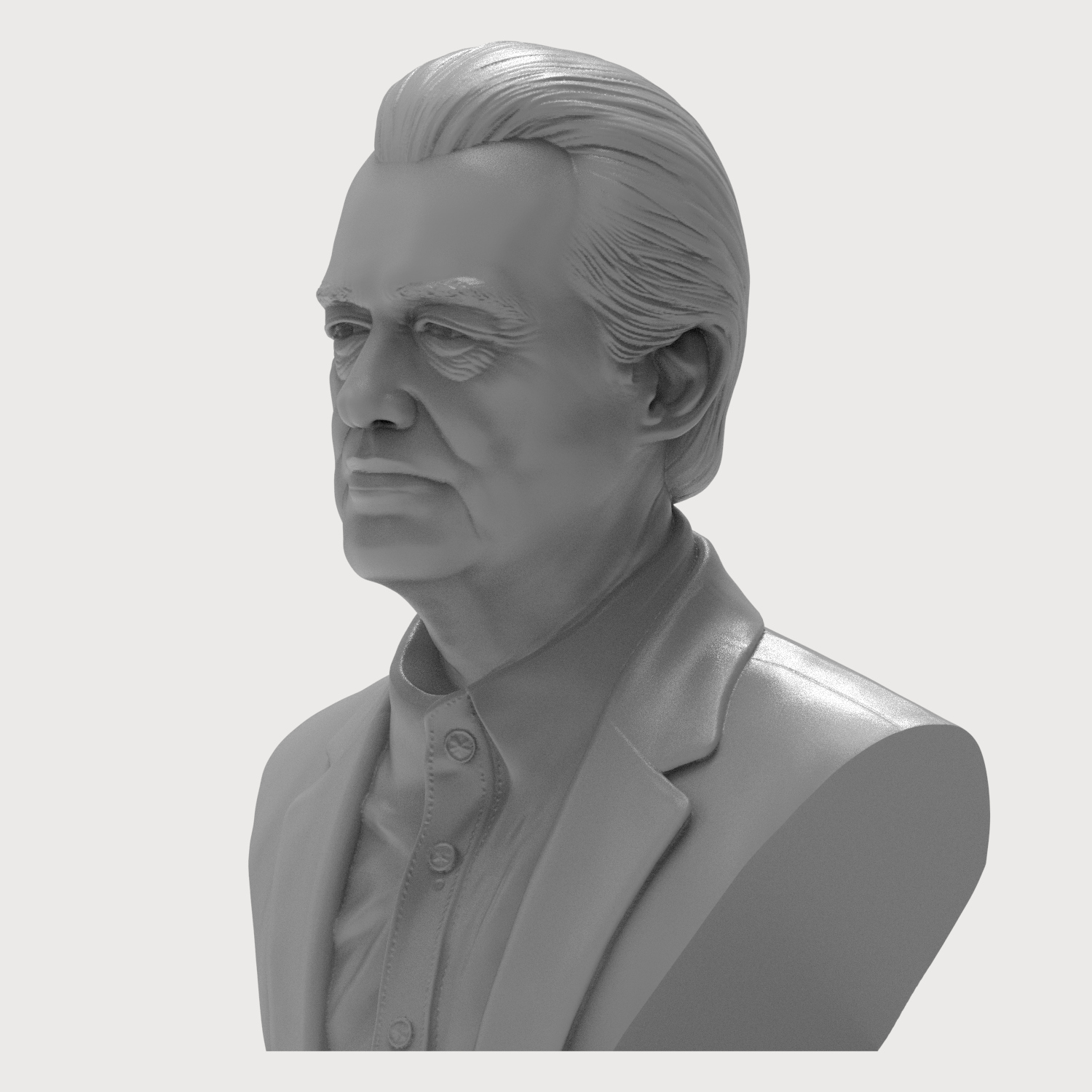 Jimmy Page 3D Printable Bust 3D Model