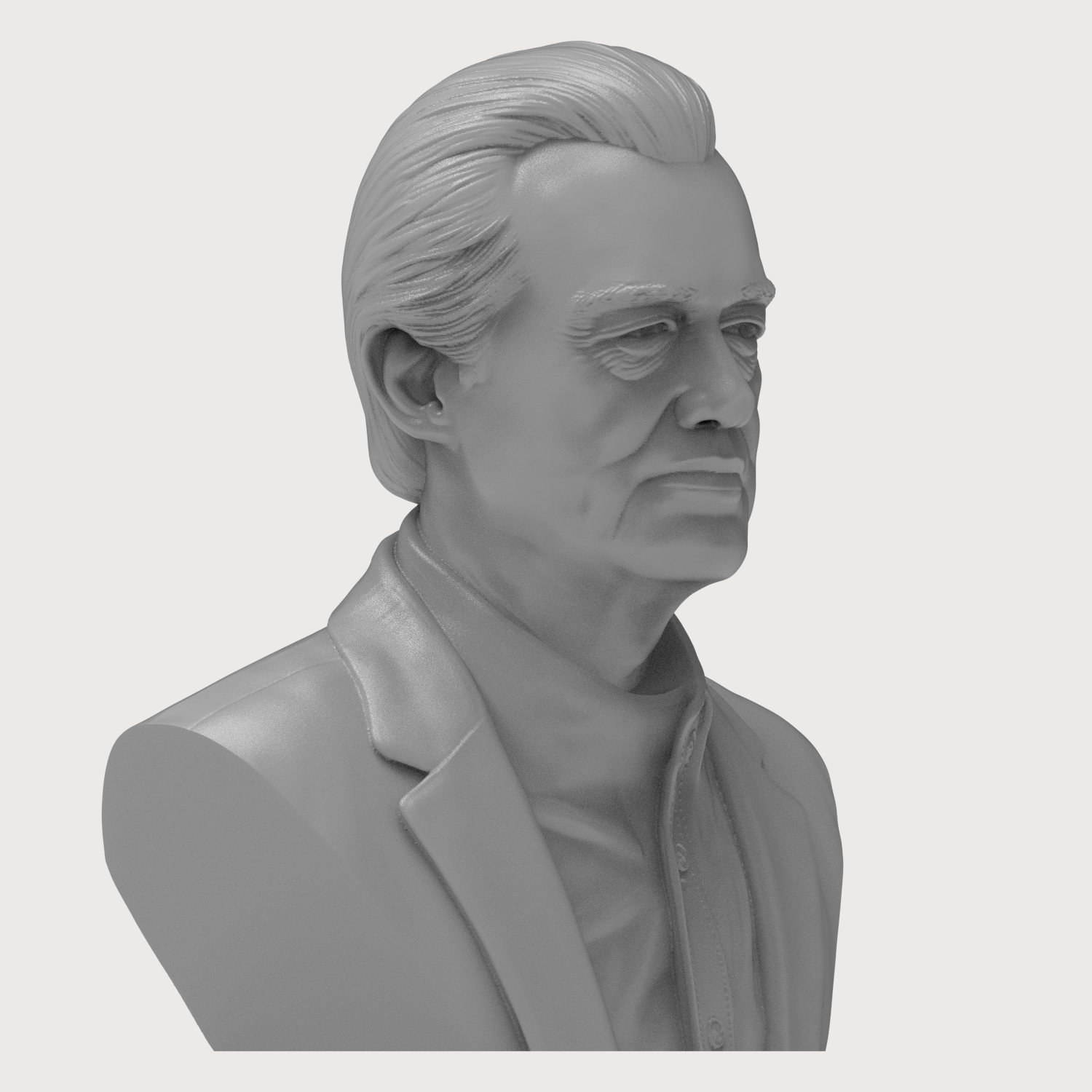 Jimmy Page 3D Printable Bust 3D Model