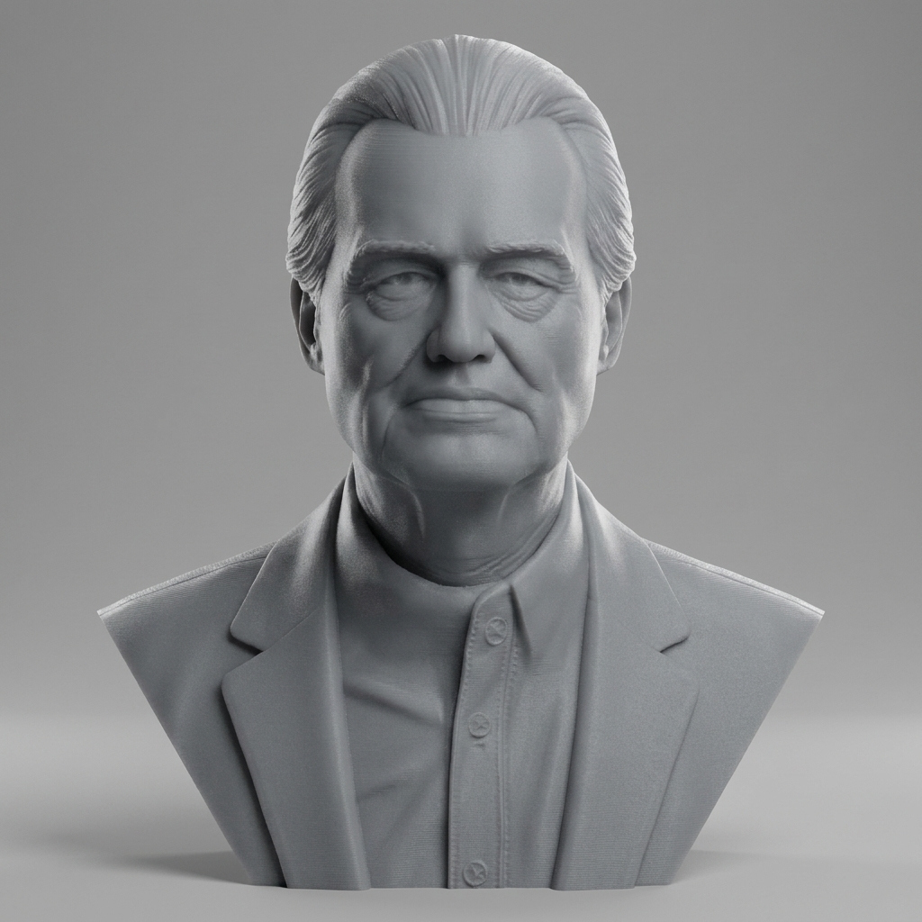 Jimmy Page 3D Printable Bust 3D Model