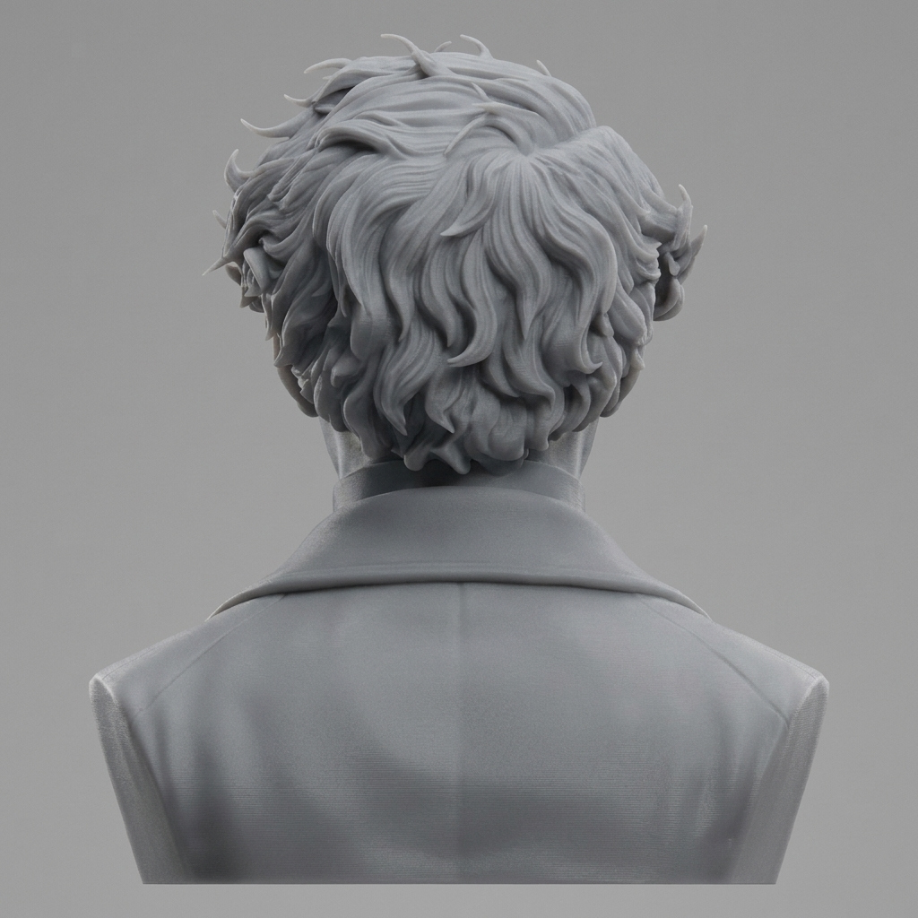 JMW Turner 3D Printable Bust 3D Model
