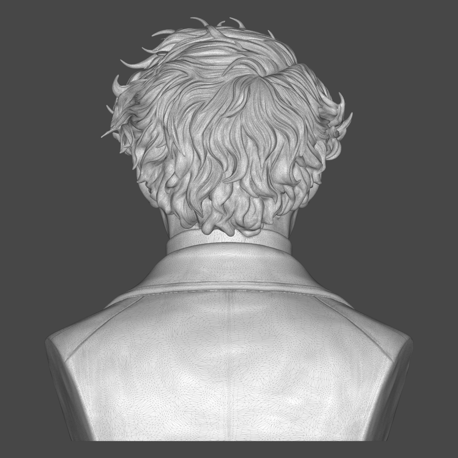JMW Turner 3D Printable Bust 3D Model