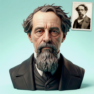 JMW Turner 3D Printable Bust