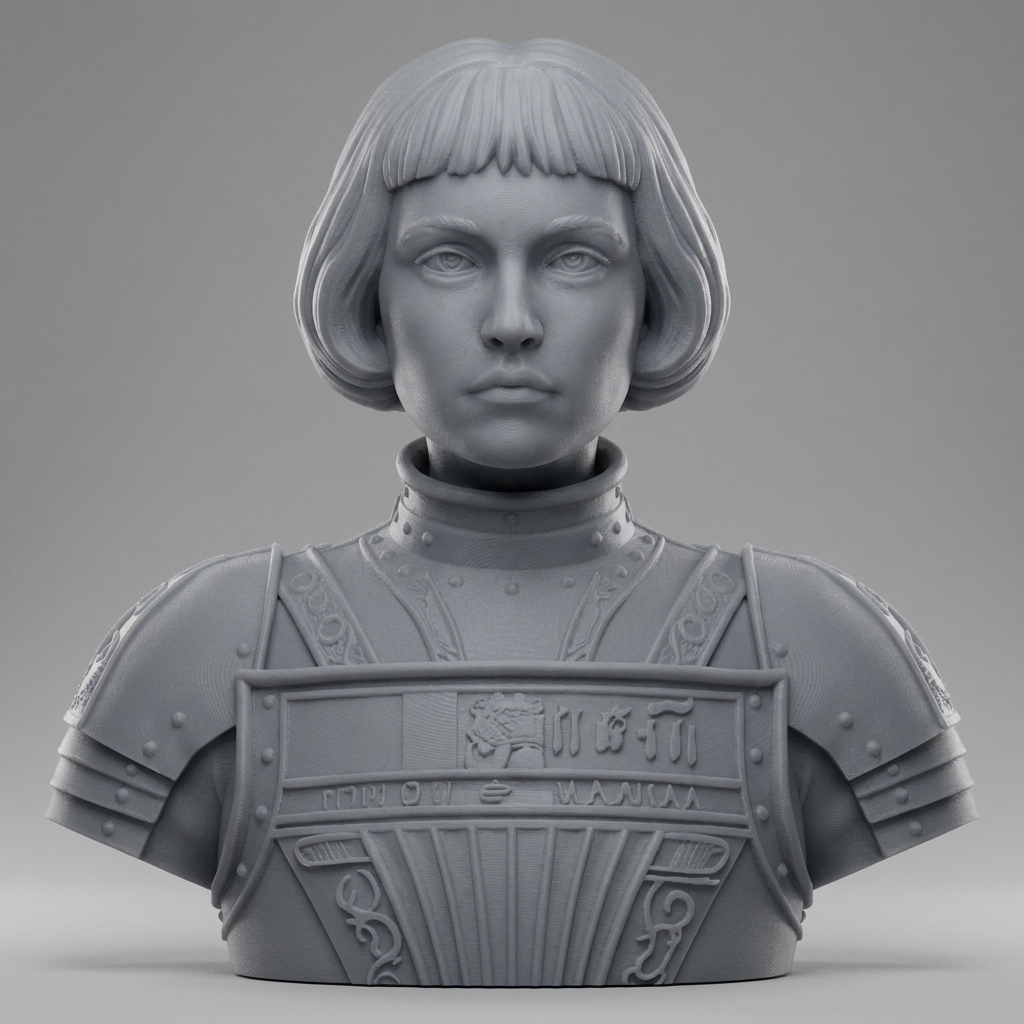 Joan of Arc 3D Printable Bust 3D Model