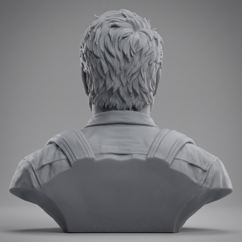 Joel Miller The Last of Us Character Bust 3D Model