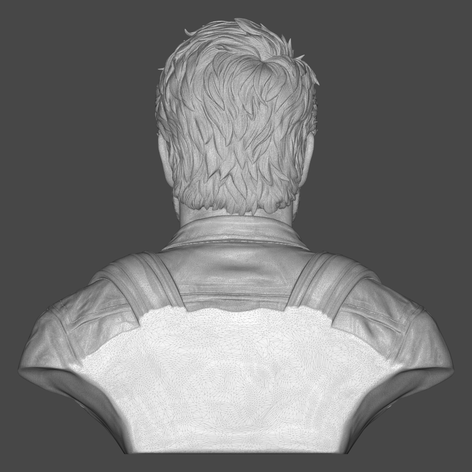 Joel Miller The Last of Us Character Bust 3D Model