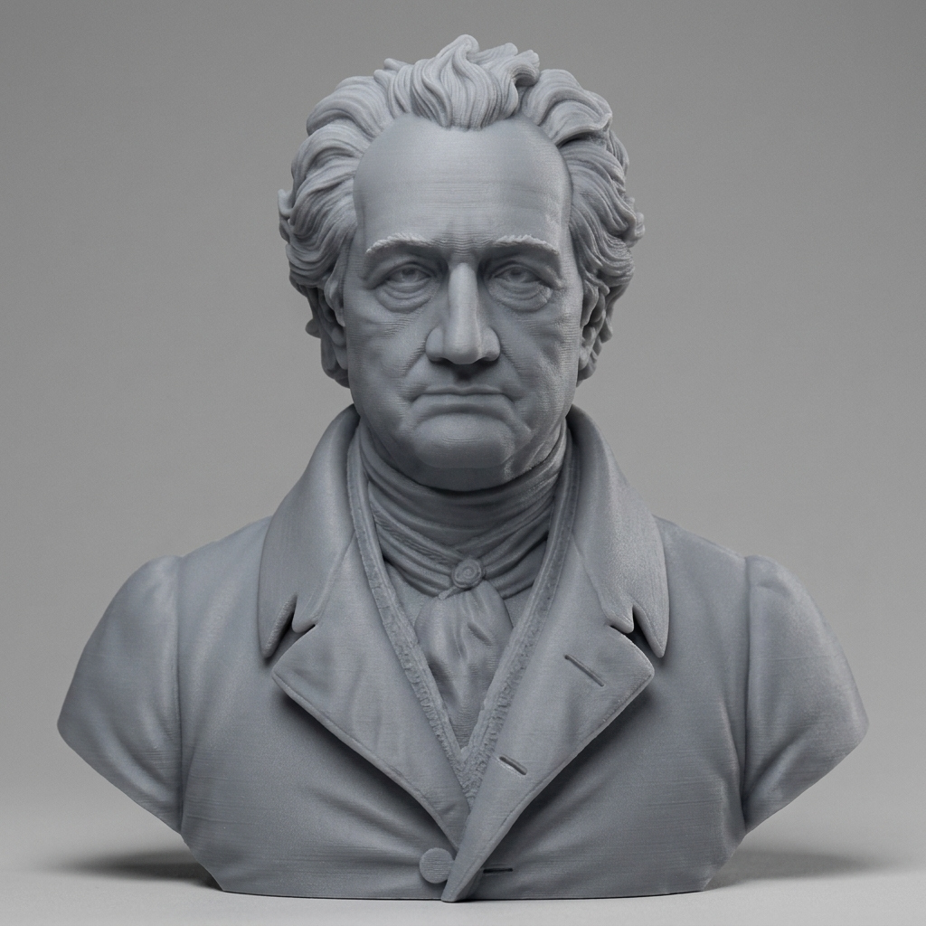 Johann Wolfgang von Goethe 3D Printable Bust 3D Model