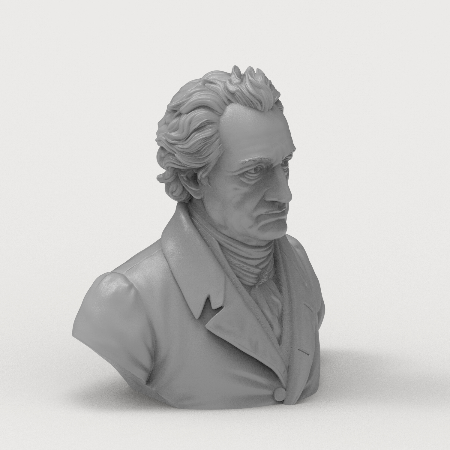 Johann Wolfgang von Goethe 3D Printable Bust 3D Model