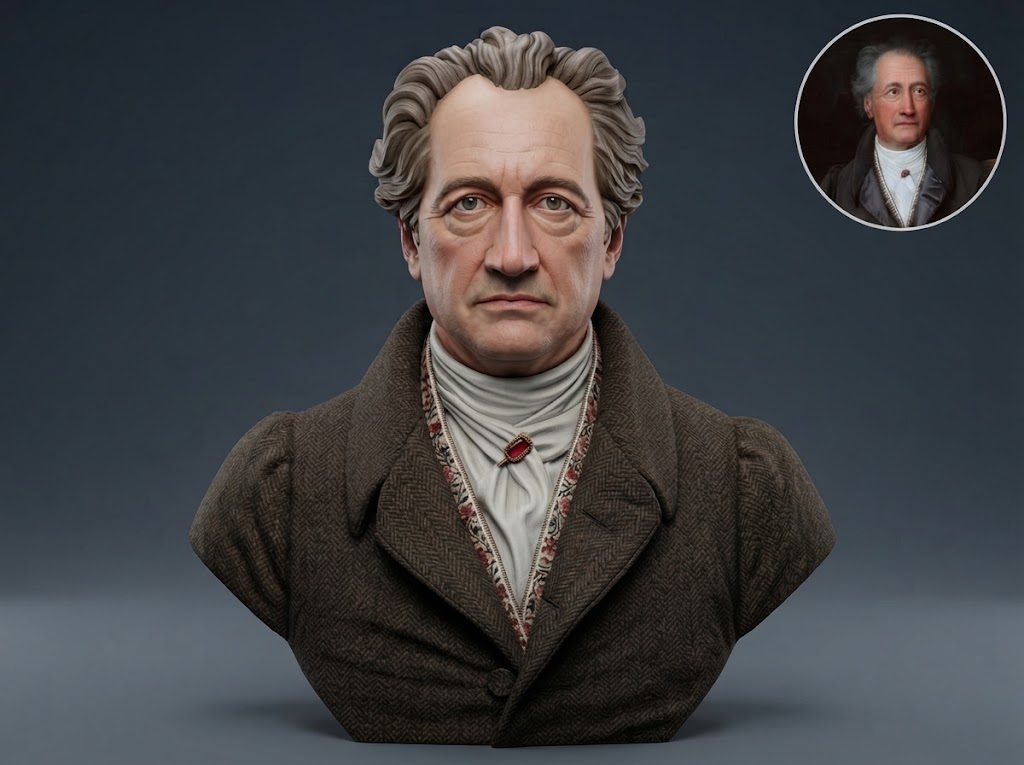 Johann Wolfgang von Goethe 3D Model