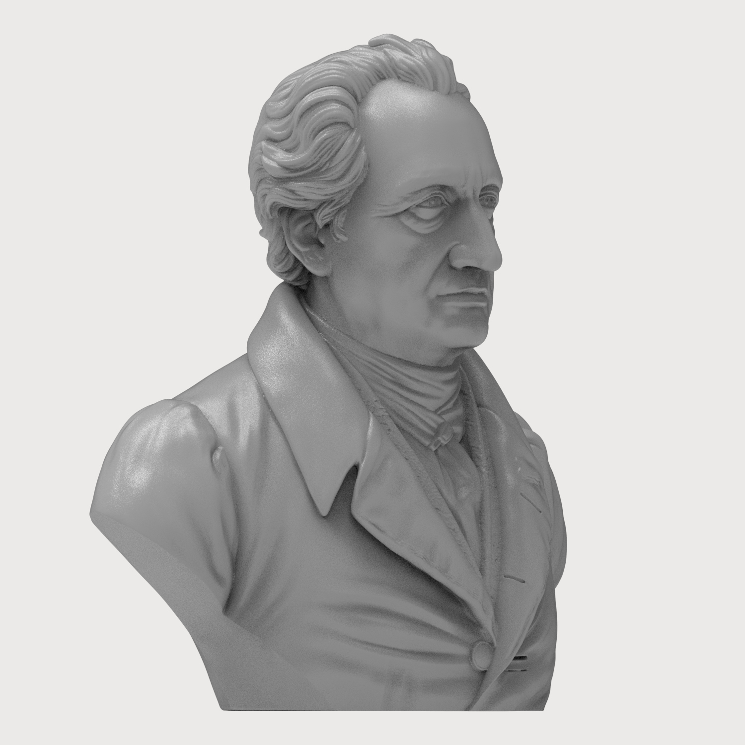 Johann Wolfgang von Goethe 3D Model