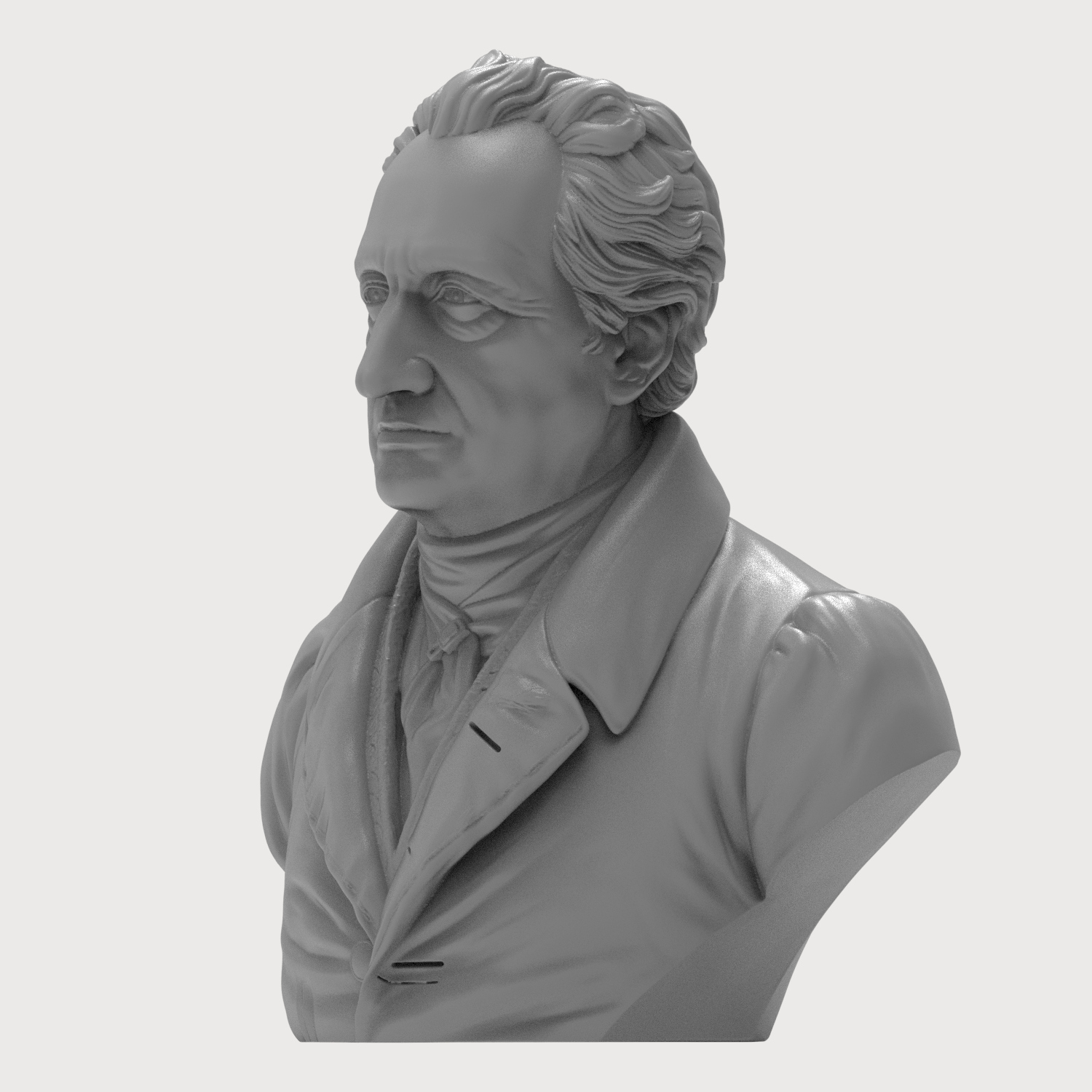 Johann Wolfgang von Goethe 3D Model