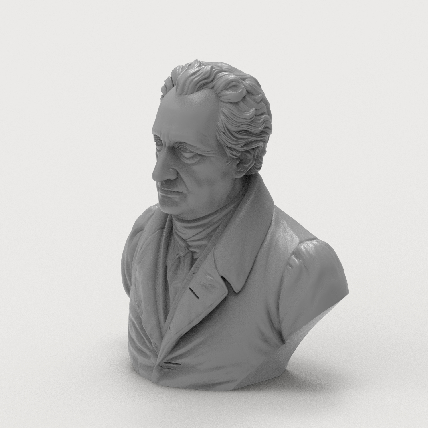 Johann Wolfgang von Goethe 3D Model