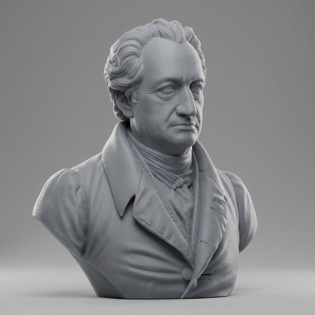 Johann Wolfgang von Goethe 3D Model
