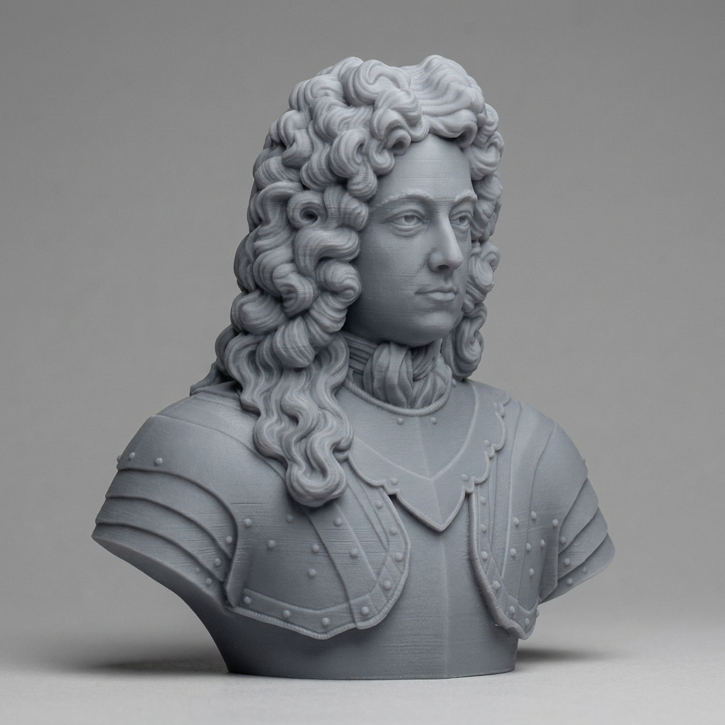 John Churchill Duke of Marlborough Historical Bust 3D Model