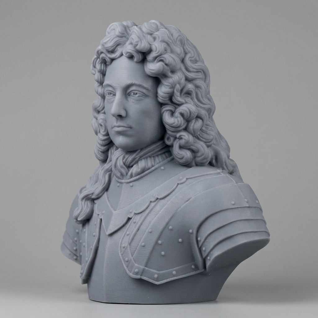 John Churchill Duke of Marlborough Historical Bust 3D Model