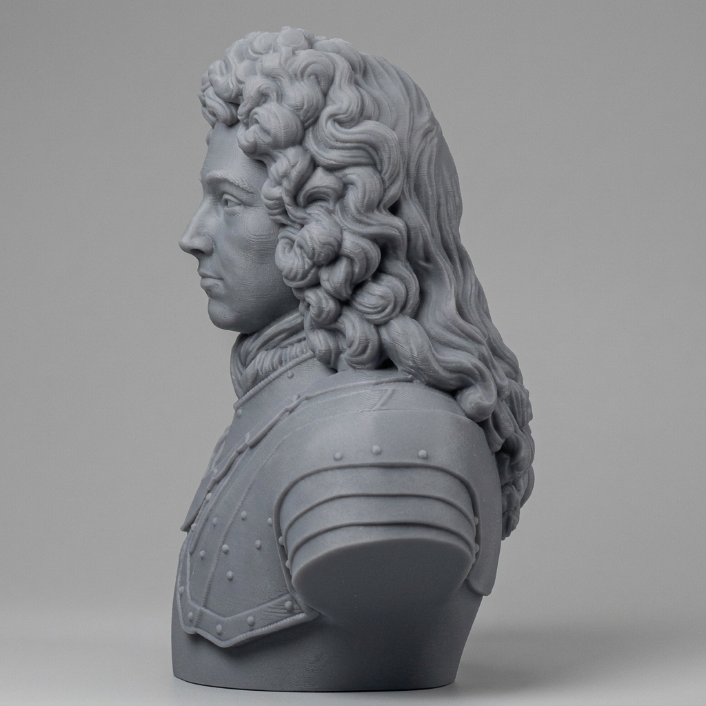 John Churchill Duke of Marlborough Historical Bust 3D Model