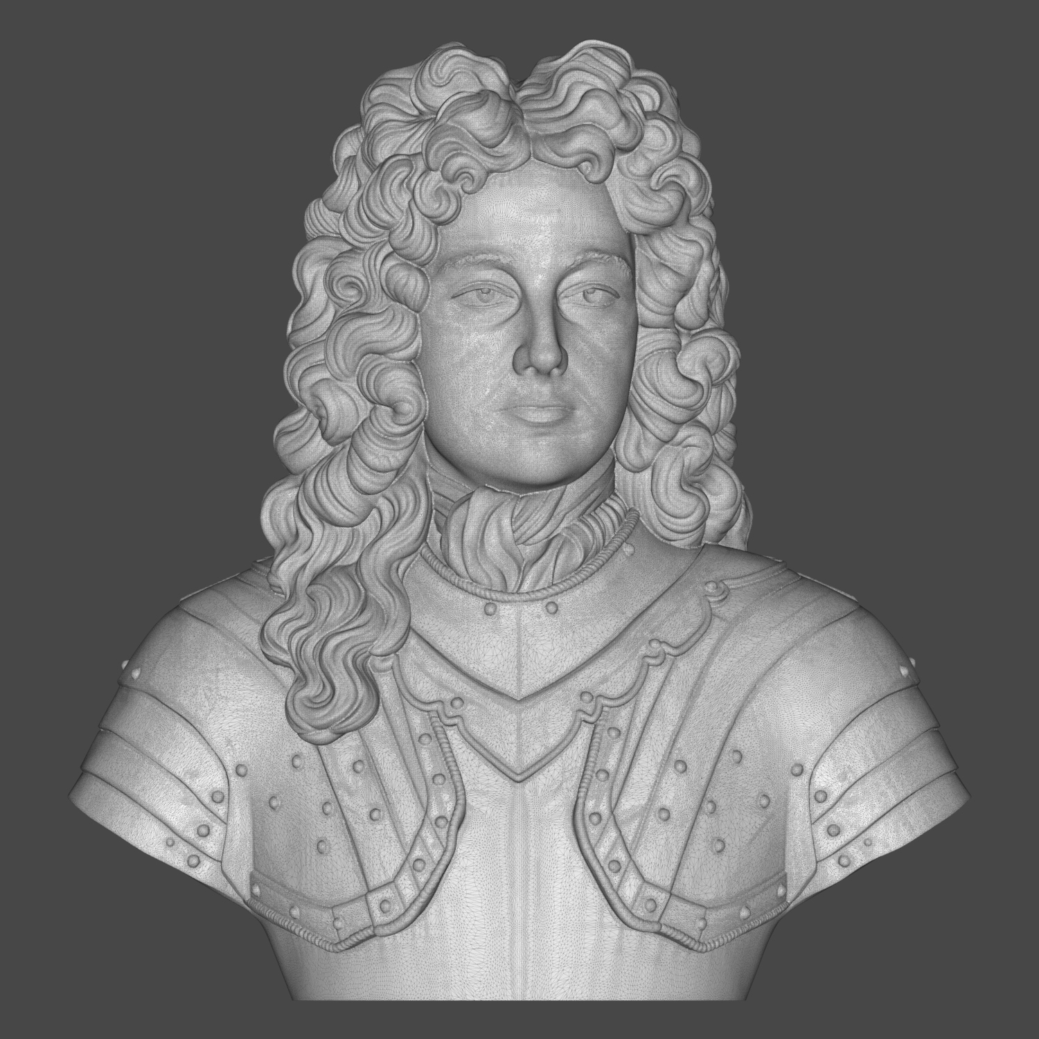 John Churchill Duke of Marlborough Historical Bust 3D Model