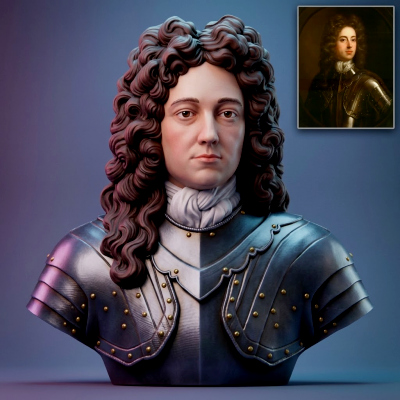 John Churchill Duke of Marlborough Historical Bust
