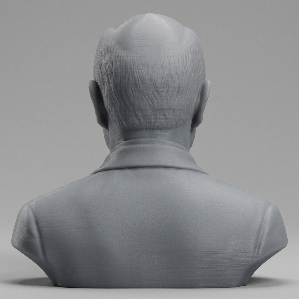 John Glenn US Astronaut and Senator Bust 3D Model
