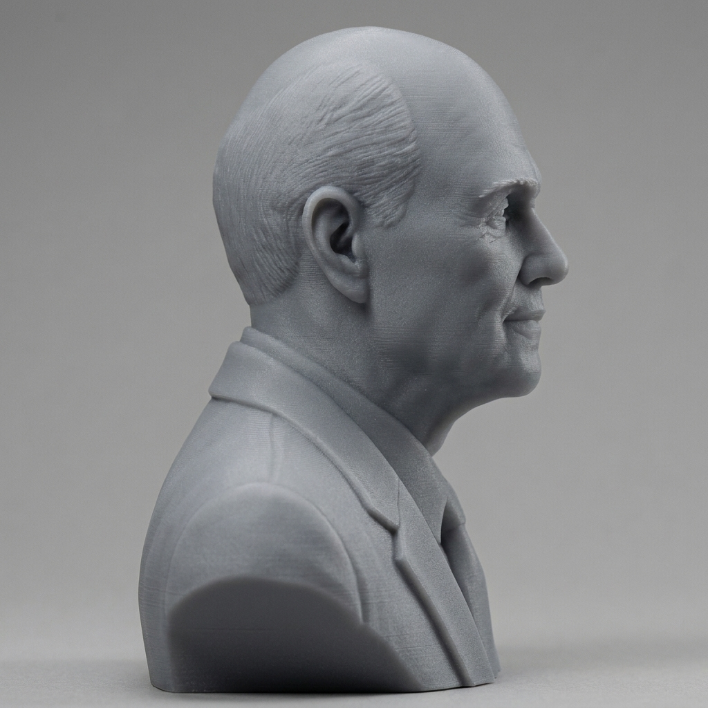John Glenn US Astronaut and Senator Bust 3D Model