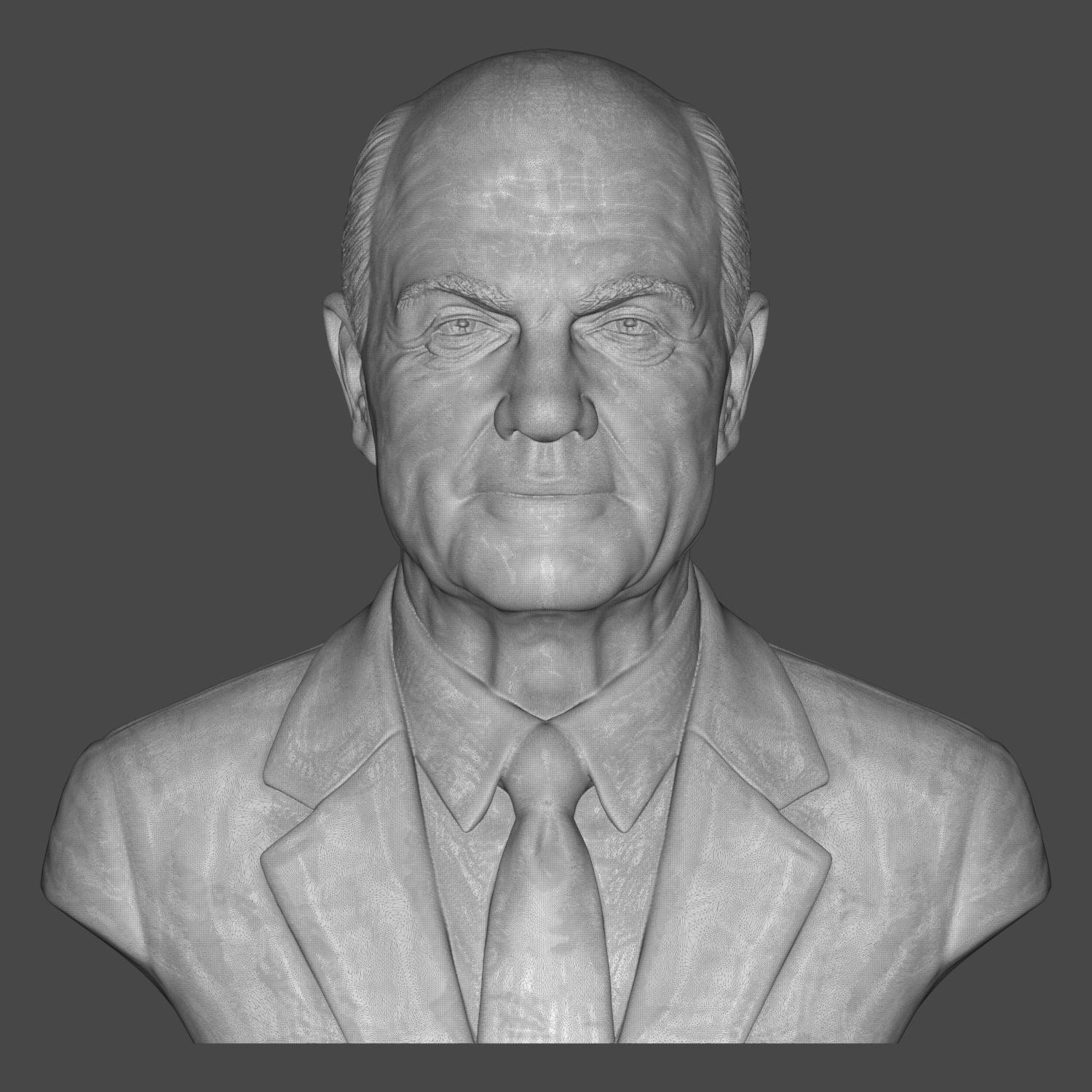 John Glenn US Astronaut and Senator Bust 3D Model