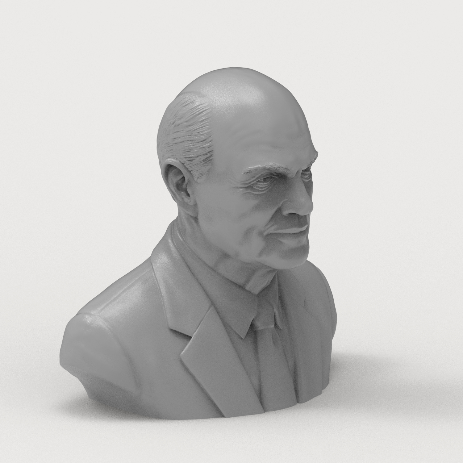 John Glenn US Astronaut and Senator Bust 3D Model