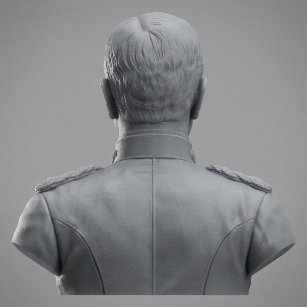 John J Pershing 3D Printable Bust 3D Model