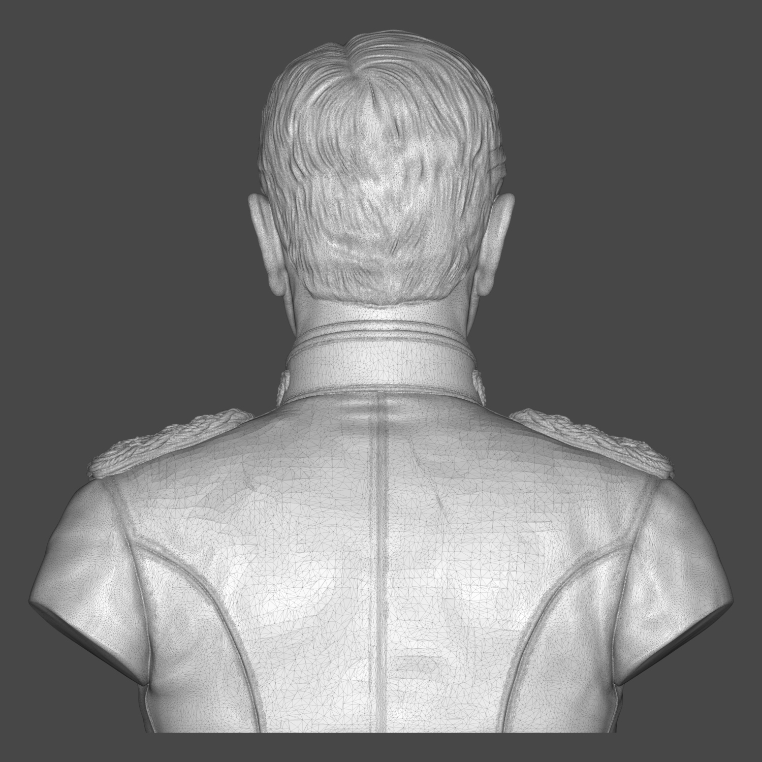 John J Pershing 3D Printable Bust 3D Model